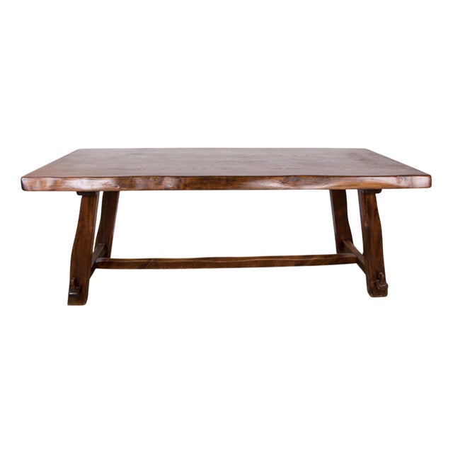 Large Brutalist Style Dining Table by Olavi Hänninen for Mikko Nupponen, 1960 For Sale