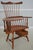 Traditional Frederick Duckloe Oak, Cherry, and Walnut Comb-Back Windsor Desk Writing Chair For Sale - Image 3 of 18