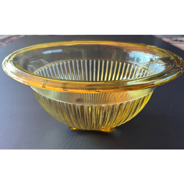 1930s 1930s Depression Glass Bowl For Sale - Image 5 of 7