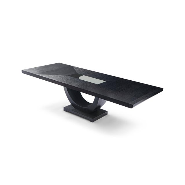 Modern Modern Greg Sheres Style Wenge Oak Extension Dining Table For Sale - Image 3 of 7