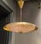 Swedish Modern pendant in brass and beautiful Orrefors glass, designed by the renowned swedish designer Carl Fagerlund. A...