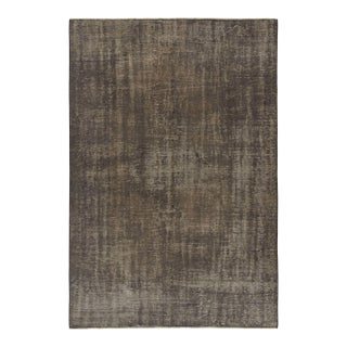 1970s Vintage Zeki Müren Plain Rug in Gray For Sale