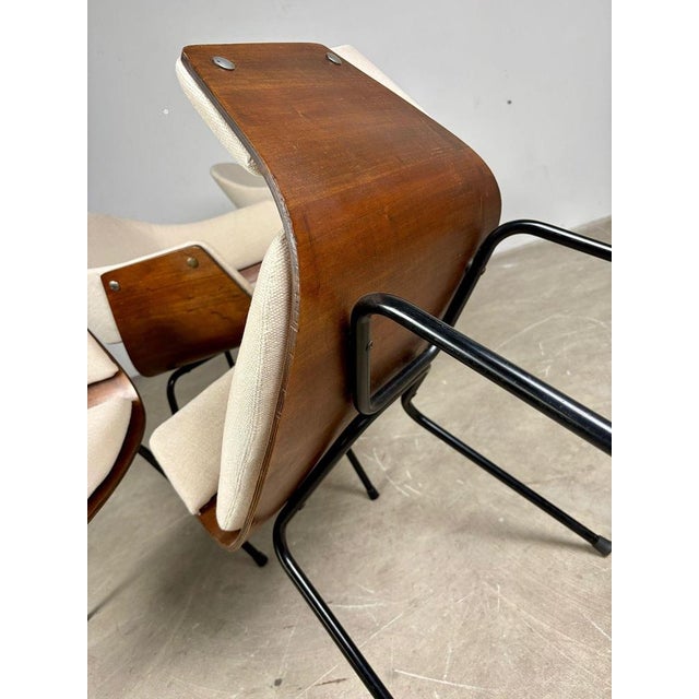 Wood Wooden Shell Chairs, 1950s, Set of 4 For Sale - Image 7 of 10