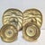 Pair of Solid Brass Lion Head Curtain Tiebacks – Hollywood Regency Drapery Holdbacks For Sale - Image 4 of 11