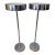 1960s Chrome Floor Lamps - a Pair For Sale