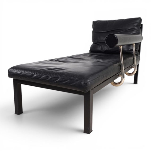 1980s Baisity Chaise Longue in Leather by Antonio Citterio for B&B Italia / C&B Italia, 1980s For Sale - Image 5 of 18