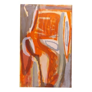 Bram Van Velde, Ecoute (Listen), 1974, Lithograph For Sale