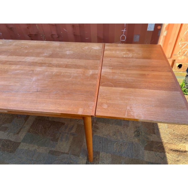 1970s Ansager Mobler Mid Century Modern Teak Expanding Table For Sale - Image 4 of 12