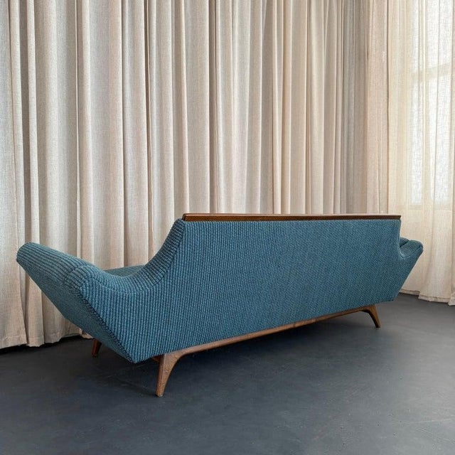 1950s Mid-Century Modern Adrian Pearsall Style Gondola Sofa by Rowe Furniture For Sale - Image 10 of 12