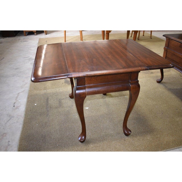 Vintage Queen Anne Mersman Drop Side Table Chairish