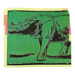 1986 Andy Warhol Sumatra’s Rhinoceros Vanishing Animals