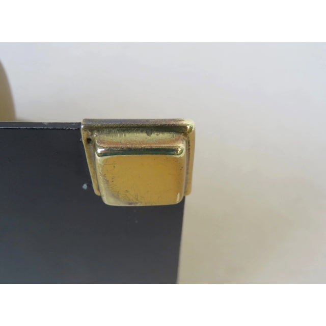 Bauhaus Black Brass Eternal Summer Calendar with Letter Stand For Sale - Image 16 of 17