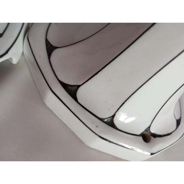 Art Noveau Appliques in Brunquell Porcelain, Germany, 1960s, Set of 3 For Sale - Image 13 of 18