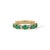 VR Jewels Vintage-Style 2.18ct Oval Emerald & Diamond Double Band Ring in 14k Gold Size 5.5 For Sale - Image 4 of 18