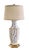 Classic and beautiful, these large octagonal table lamps are hand-decorated in a textural bamboo and vine motif in shades...