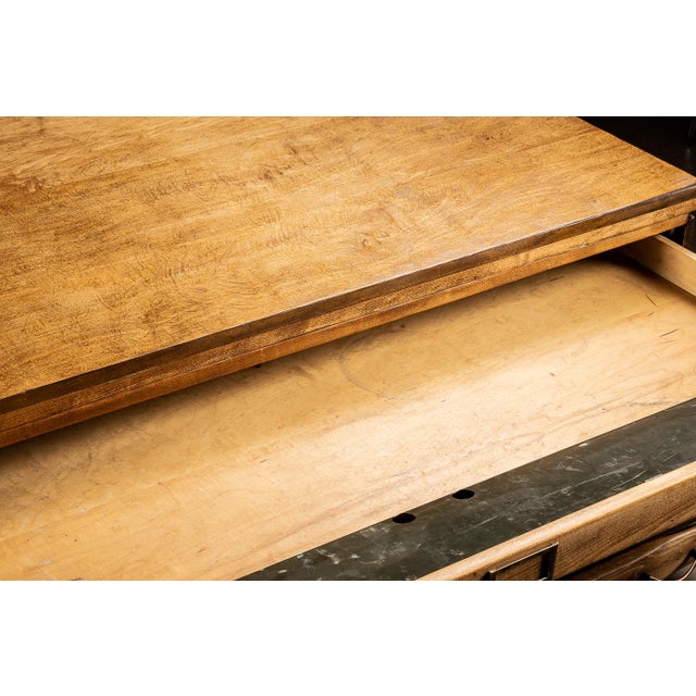 1950s Vintage Wooden Flat File on Hairpin Legs Chairish