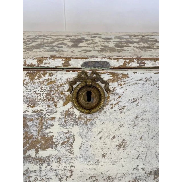 Wood Early 19th Century Painted English Secretary Desk For Sale - Image 7 of 11