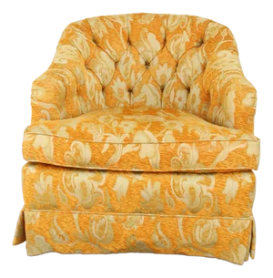 1970s Henredon Button Tufted Lounge Chair