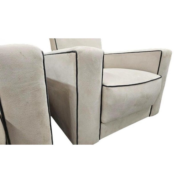 1930s Art Deco British Reclining Armchairs, 1930, Set of 2 For Sale - Image 5 of 9