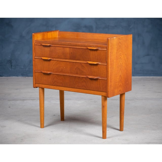 Danish Teak Dresser or Nightstand, 1960s For Sale - Image 9 of 9