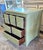 Vintage Sage Green Apothecary Drawers Side Table For Sale - Image 4 of 10