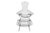 A black wire frame "Bird Chair" and ottoman set by Harry Bertoia for Knoll furniture. The seat is made of a wire mesh of...