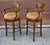 Set of Four Century Furniture Fruitwood Upholstered Swivel Bar Stools For Sale - Image 13 of 15
