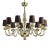 Modern Gold Murano Glass Chandelier in Contemporary Style For Sale