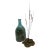 Curtis Jere (Curtis Freiler & Jerry Fels) Sculpture - Metal Lily Pad & Cattails With Authentic Signature on Base For Sale