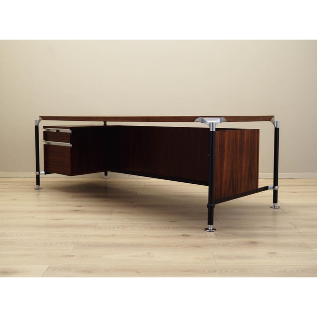 Italian Rosewood Desk by Ico & Luisa Parisi for Mim Roma, 1970s For Sale - Image 6 of 18