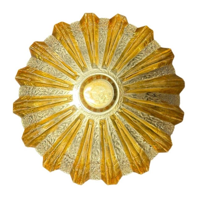 Ceiling Lamp with Pressed Glass For Sale - Image 3 of 7