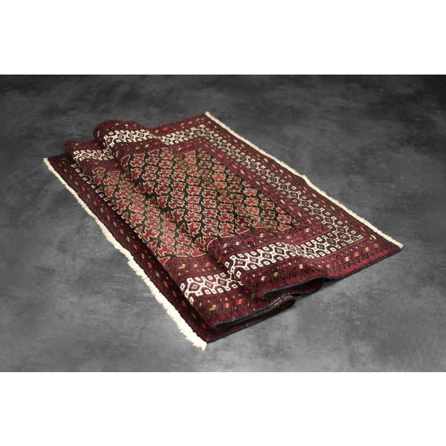 1960s Vintage Oriental Mir-Saruk Hand-Woven Rug,1960s For Sale - Image 5 of 16