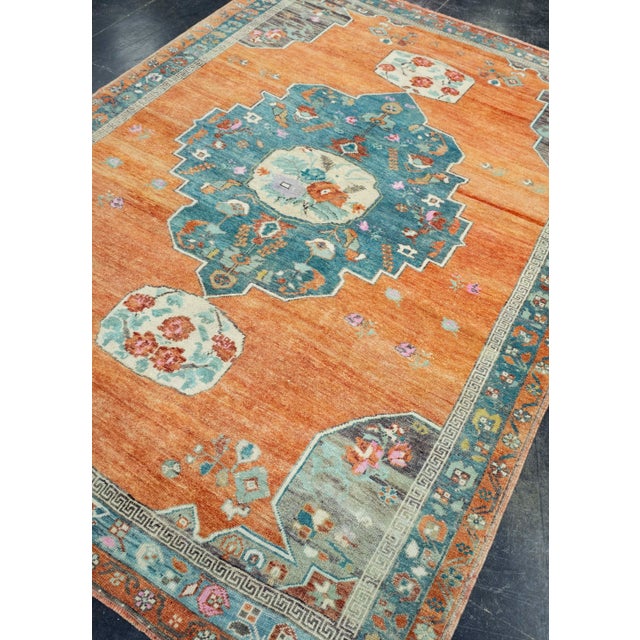 Turkish Turkish Vintage Rug 5'4" x 7'7" #17950 For Sale - Image 3 of 8