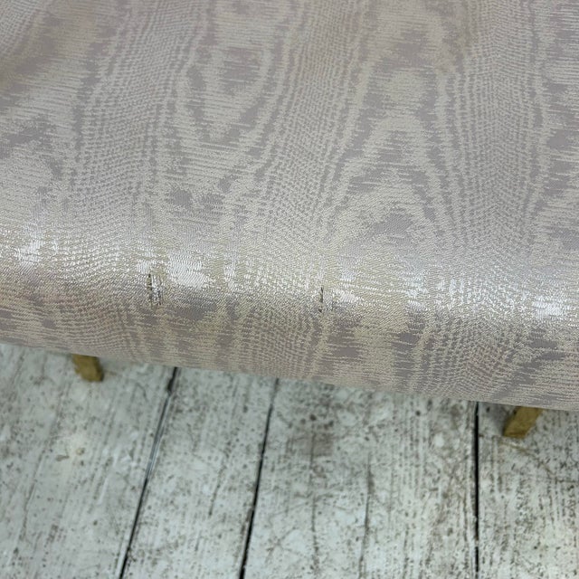 Pair of Carson’s Art Deco Hollywood Regency Brass Arm Cantilever Chairs For Sale - Image 12 of 12