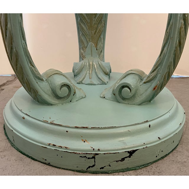 Empire Style Carved Wood Entry Hall/Dining Table For Sale - Image 9 of 10
