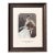 1931 Hand-Colored Bridal Portrait in Original Frame – “Her Mother’s Wedding Gown 1906–1931” For Sale