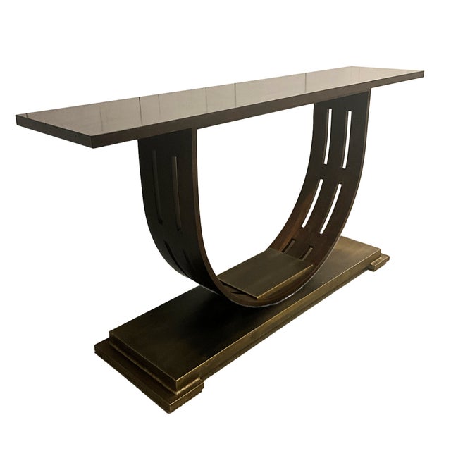 Contemporary Amos Salon Solid Wood Console Table For Sale - Image 3 of 8