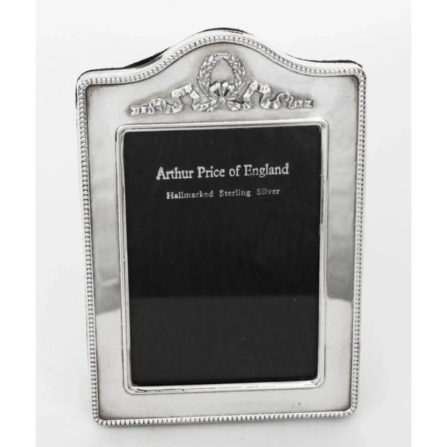 Vintage Sterling Silver Photo Frame by Arthur Price & Co., 1996 For Sale - Image 11 of 12