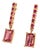 Rubellite Tourmaline Ruby Earrings 14k Gold 1.25 TCW Certified For Sale