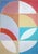 Art Deco 2026, Color Field Bauhaus Triptych of Modernist Floral Axis, Modern Painting on Watercolor Paper by Natalia Roman For Sale - Image 3 of 11