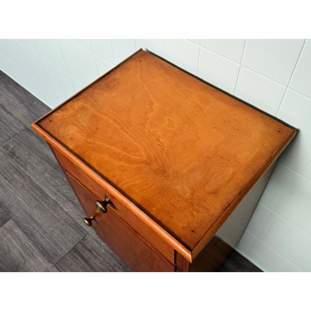 1930s Vintage Italian Wooden Nightstand, 1930s For Sale - Image 5 of 10