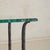 French Two-Tier Iron + Chiseled Glass Side Table, 1960s For Sale - Image 9 of 11