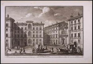 Giuseppe Vasi, Seminario Romano, Etching, Late 18th Century