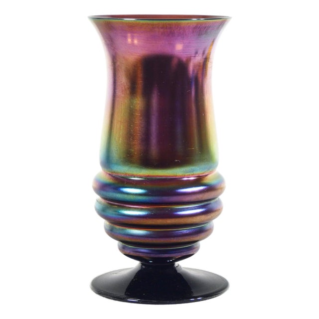 Myra Series Vase in Iridescent Glass from WMF, 1930s For Sale