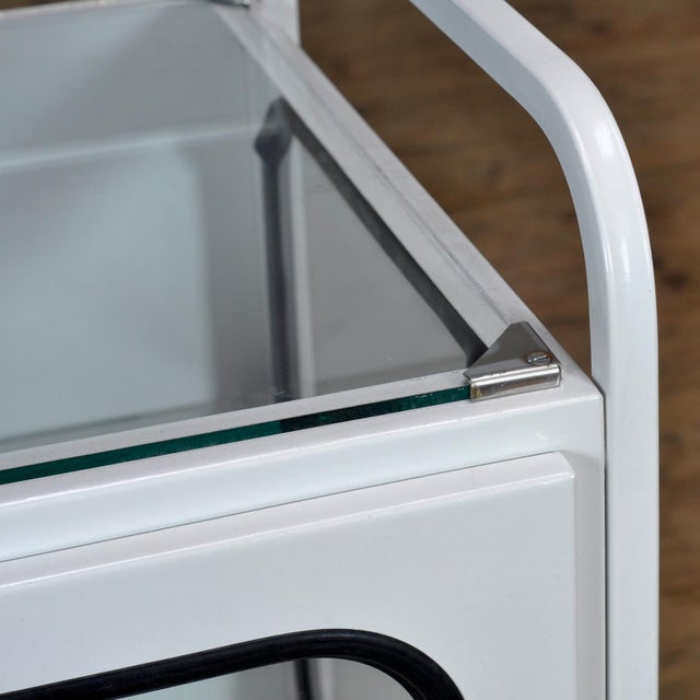 Black Vintage Hospital Cabinet, 1970s For Sale - Image 8 of 13