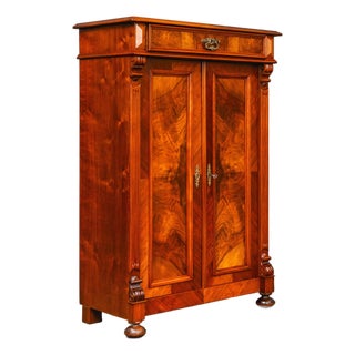 Gründerzeit Wooden Vertiko Sideboard For Sale