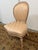 Gustavian (Swedish) Gustavian Reproduction Parlor Chair in Pleated Silk For Sale - Image 3 of 12