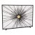 Warm Black Sunburst Fireplace Screen For Sale