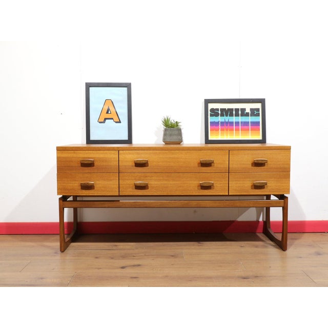 Mid Century Moden Vintage Teak Dresser Drawers by G Plan Quadrille For Sale - Image 4 of 13