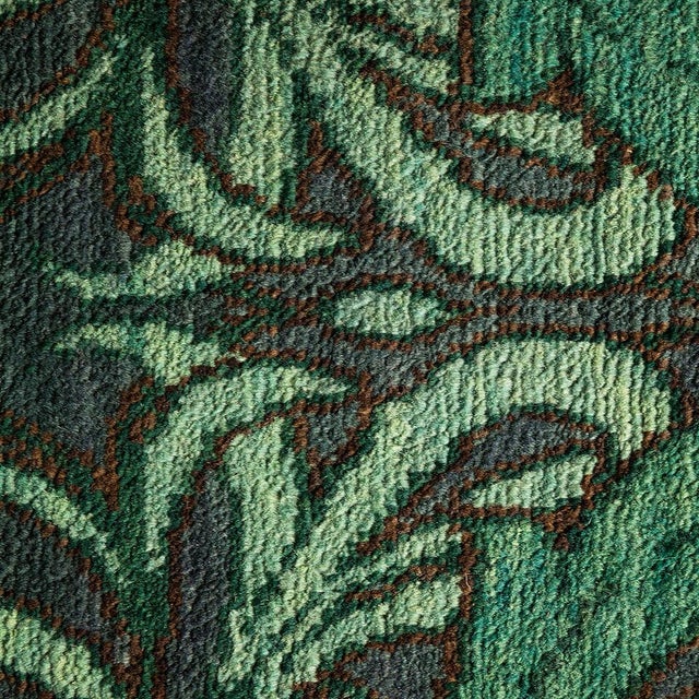 Contemporary Eclectic Collection Hand-Knotted Area Rug - Green 8' 1" x 16' 1" For Sale - Image 3 of 4